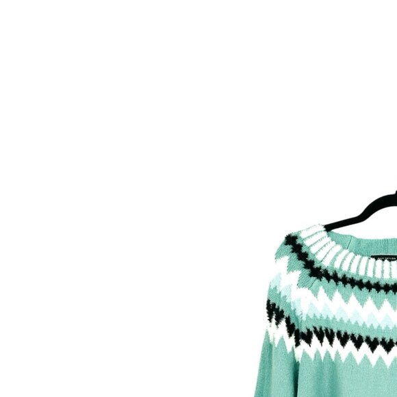Ann Taylor Fair Isle Mock Neck Sweater - Picture 4 of 8